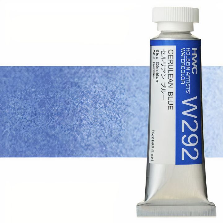 Culori acuarele profesionale Holbein Artists 15 ml | nuanțe de albastru