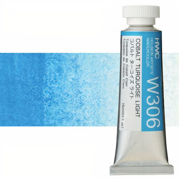 Culori acuarele profesionale Holbein Artists 15 ml | nuanțe de albastru