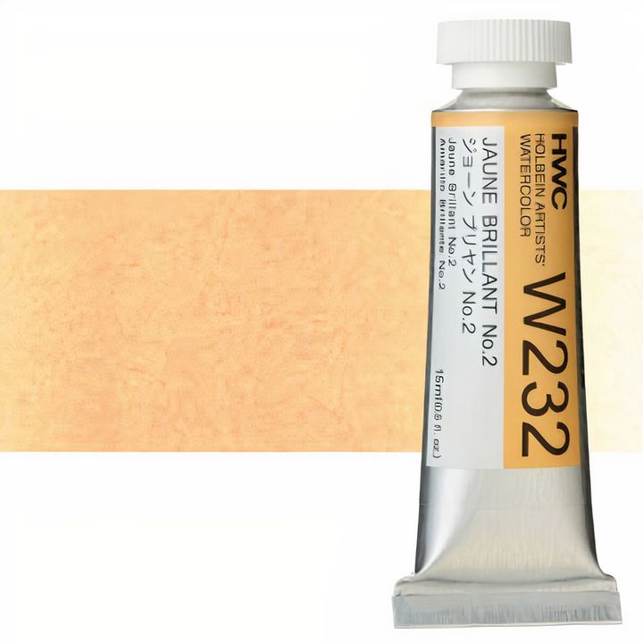 Culori acuarele profesionale Holbein Artists 15 ml | nuanțe de galben