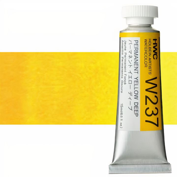 Culori acuarele profesionale Holbein Artists 15 ml | nuanțe de galben