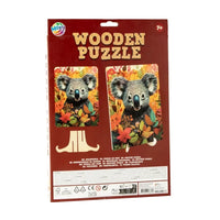 puzzle din lemn koala forme unice 130 piese moxy