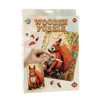 puzzle din lemn veverița 130 piese moxy