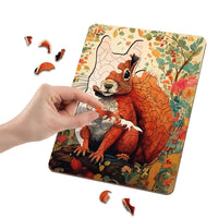 puzzle din lemn veverița 130 piese moxy