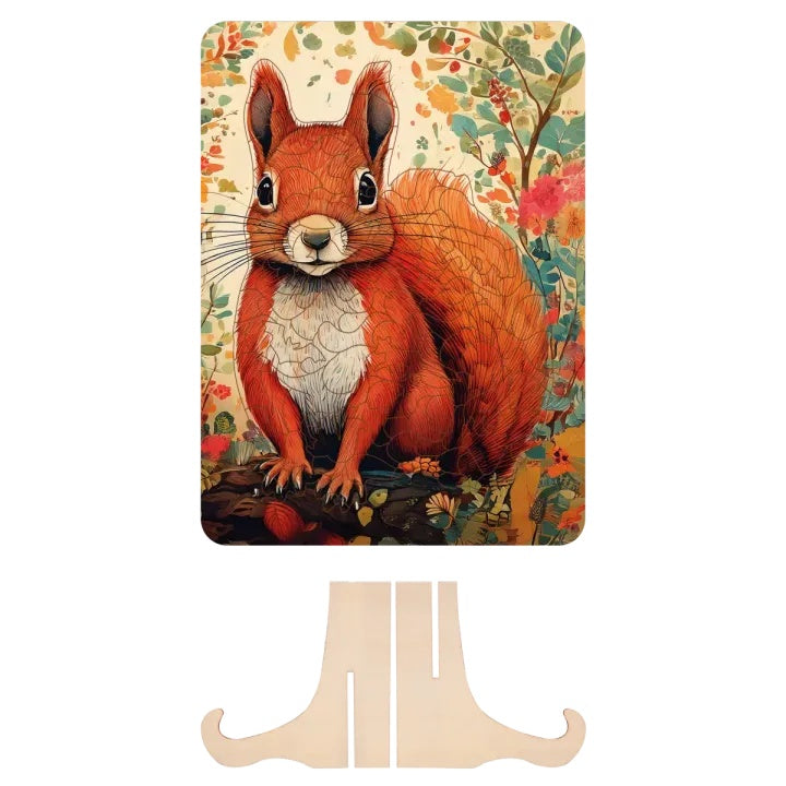 puzzle din lemn veverița 130 piese moxy