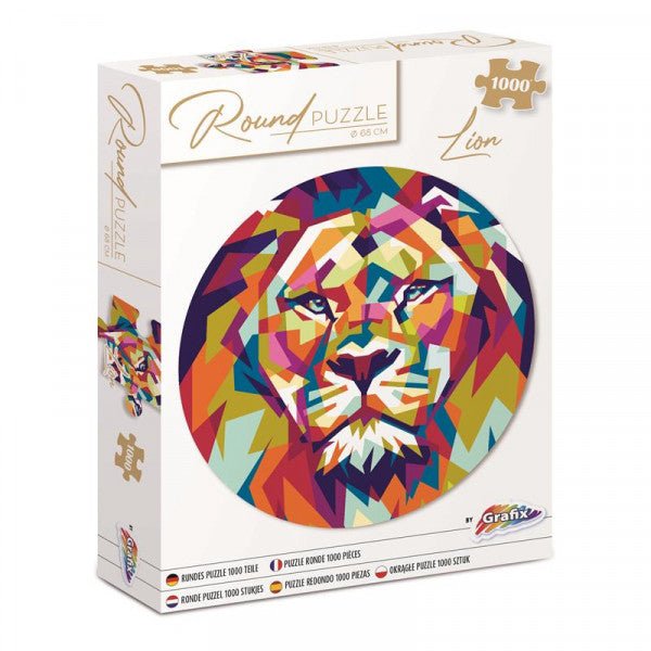 puzzle rotund lion 68 cm 1000 buc ro rms400053