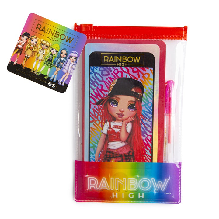 rainbow high caiet in forma de telefon cu pix ro gms90 0017