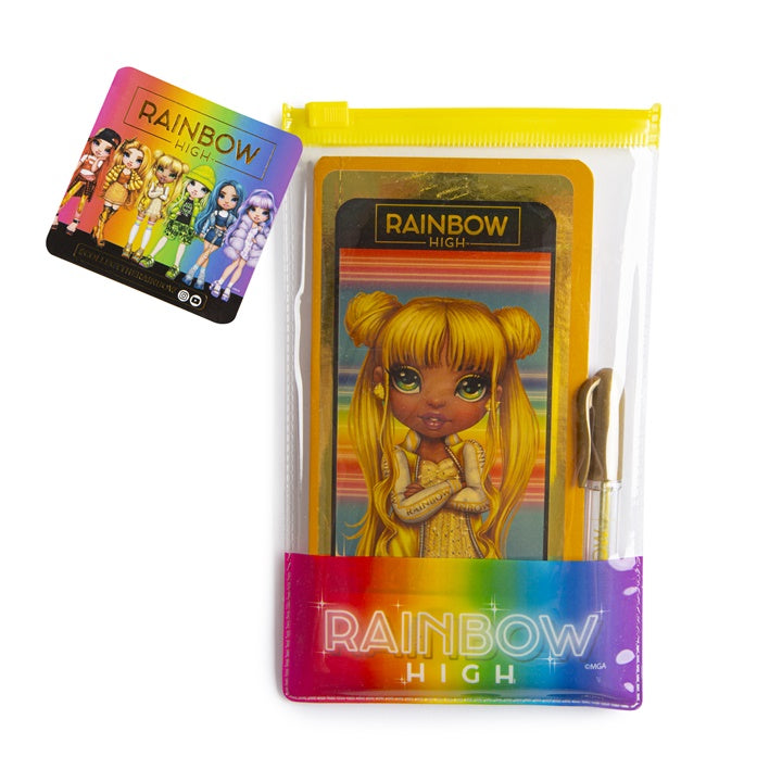 rainbow high caiet in forma de telefon cu pix ro gms90 0017