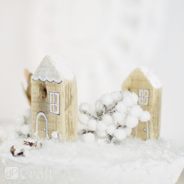 ramuri decorative 3d cu bobițe albe 4 buc
