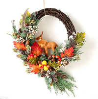 ramuri decorative 3d cu bobițe maro 4 buc