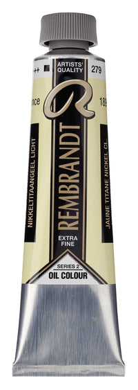 Culoare uleioasă Rembrandt 40 ml – Nickel Titanium Yellow Light