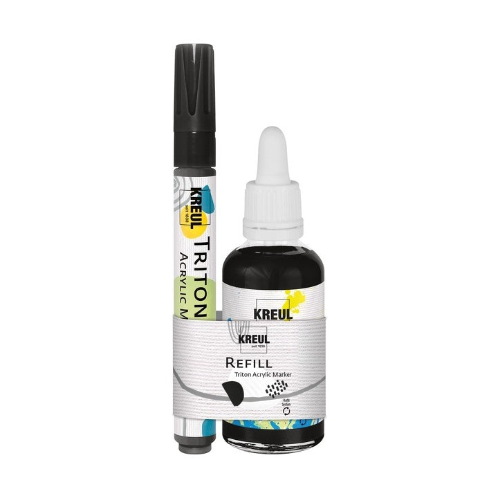 rezerva pentru markerele acrilice triton kreul set negru ro krl17480