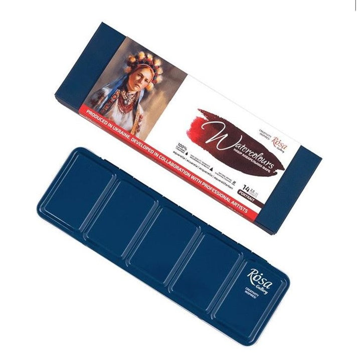 rosa gallery portret set acuarela 14x2 5 ml ro rsk340214