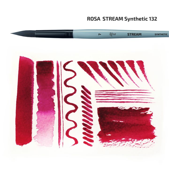rosa stream 132 perie rotunda sintetica ro rsk185132