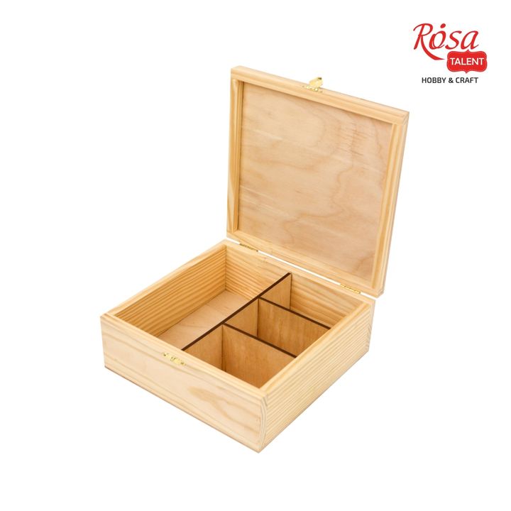 rosa talent cutie din lemn cu incuietoare si 4 compartimente ro rsk2725119