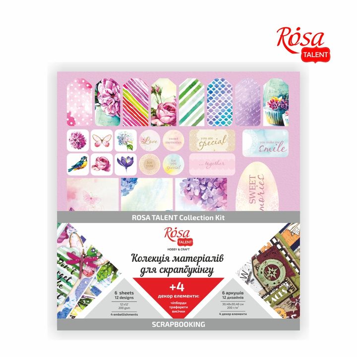 rosa talent floral poem scrapbooking paper ro rsk5312009