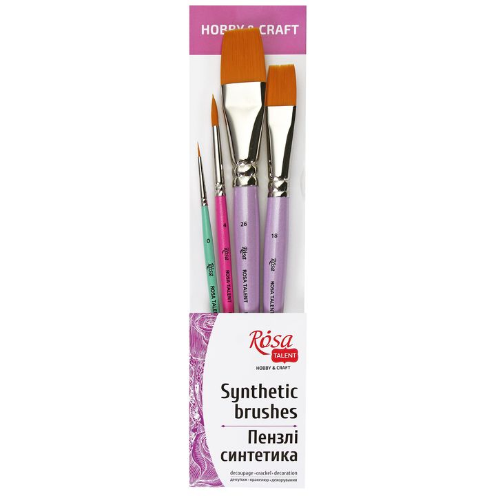 rosa talent set de pensule pentru hobby si artizanat ro rskhcset04