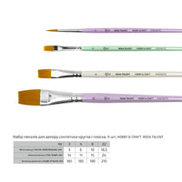 rosa talent set de pensule pentru hobby si artizanat ro rskhcset05