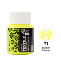 rosa talent vopsea acrilica fluorescenta pentru textile 20 ml ro rsk201