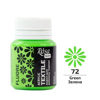 rosa talent vopsea acrilica fluorescenta pentru textile 20 ml ro rsk201