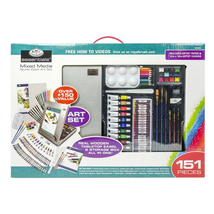 royal amp langnickel mixed media art set cu sevalet ro rlgrea5995