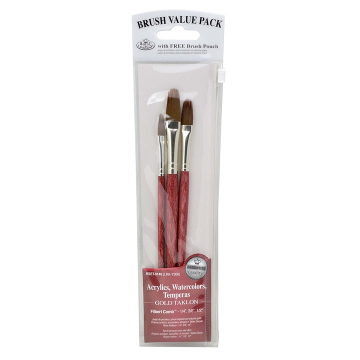 royal amp langnickel set de perii filbert ro rlgrset 9140