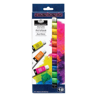 royal amp langnickel vopsele acrilice neon 12 x 12 ml ro rlgacrneon1212