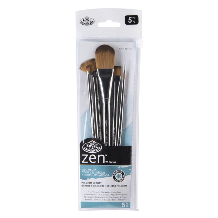 royal and langnickel zen 73 set de perii ovale ro rlgrzen set732