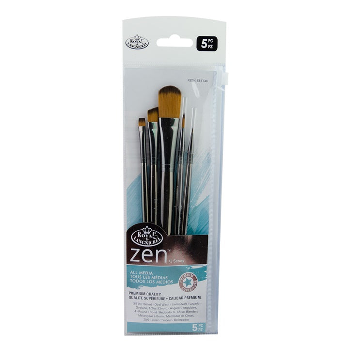 royal and langnickel zen 73 set de perii versatile ro rlgrzen set740