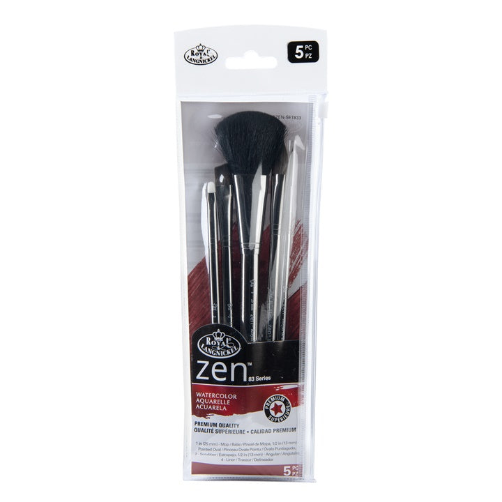 royal and langnickel zen 83 set de pensule pentru acuarela ro rlgrzen set833