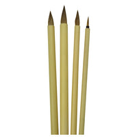 royal si langnickel bamboo perii pentru ceramica si caligrafie 4pcs ro rlglbam1