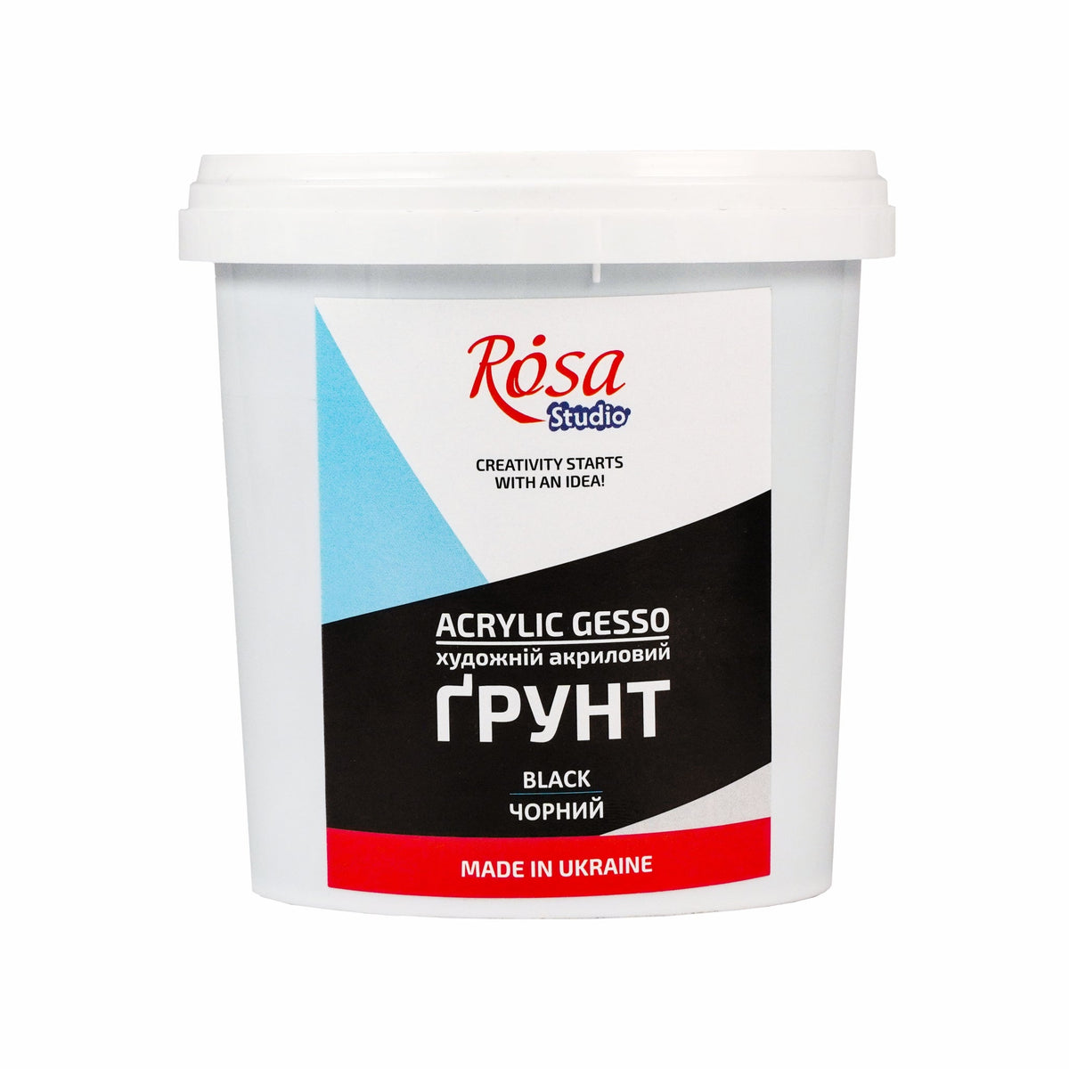 Gesso acrilic negru ROSA Studio – 500 ml