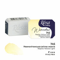 Vopsele de acuarelă Rosa Gallery pan 2.5 ml – Naples Yellow Light panvička