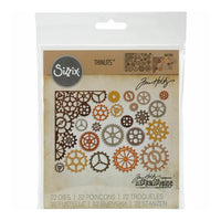 sabloane de sculptura sizzix thinlits gearhead set de 22 piese ro dpcsiz 661184