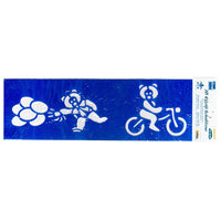 sablon 3d ursulet de plus cu baloane 13x40 cm ro mxhb13006