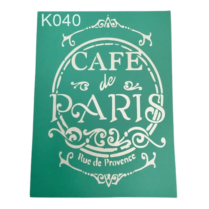 sablon autoadeziv cafe de paris 20 x 15 cm ro mxh11803