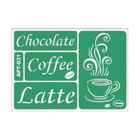 sablon autoadeziv cafea 18 5 x 13 cm ro mxh7944