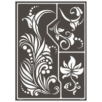 sablon autoadeziv fantastic flowers a3 ro mxh74802