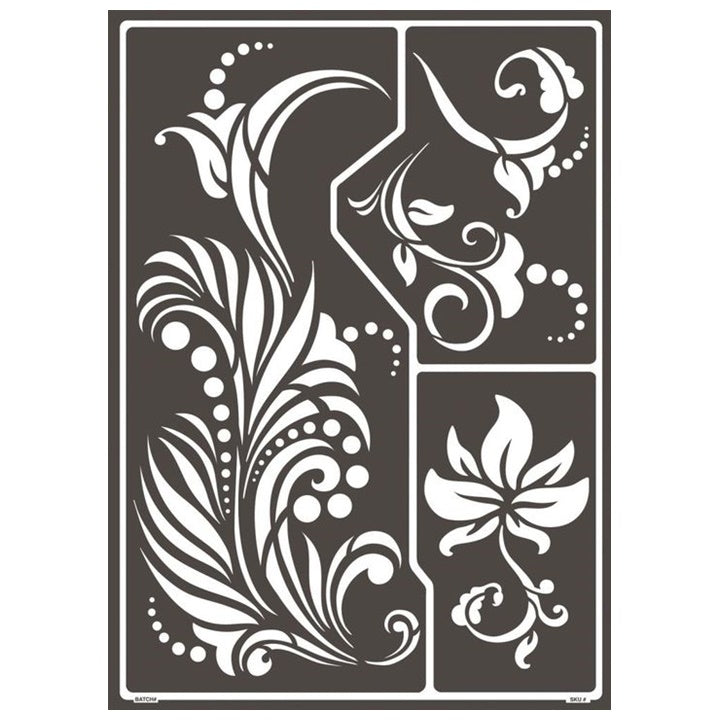 sablon autoadeziv fantastic flowers a3 ro mxh74802