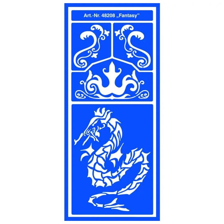 sablon autoadeziv fantasy 12 5 x 28 5 cm ro mxh48208