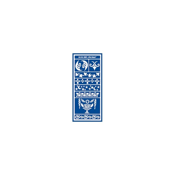 sablon autoadeziv fine decor 12 5 x 28 5 cm ro mxh45521