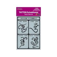 sablon autoadeziv pentru tatuaje mehndi simboluri ro mxh62142