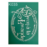 sablon autoadeziv savon a la lavande 19 5 x 15 cm ro mxh11798
