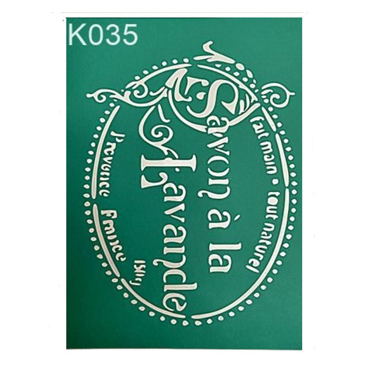 sablon autoadeziv savon a la lavande 19 5 x 15 cm ro mxh11798