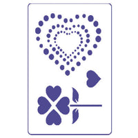sablon pentart inimi flori ro pnt4232 s12