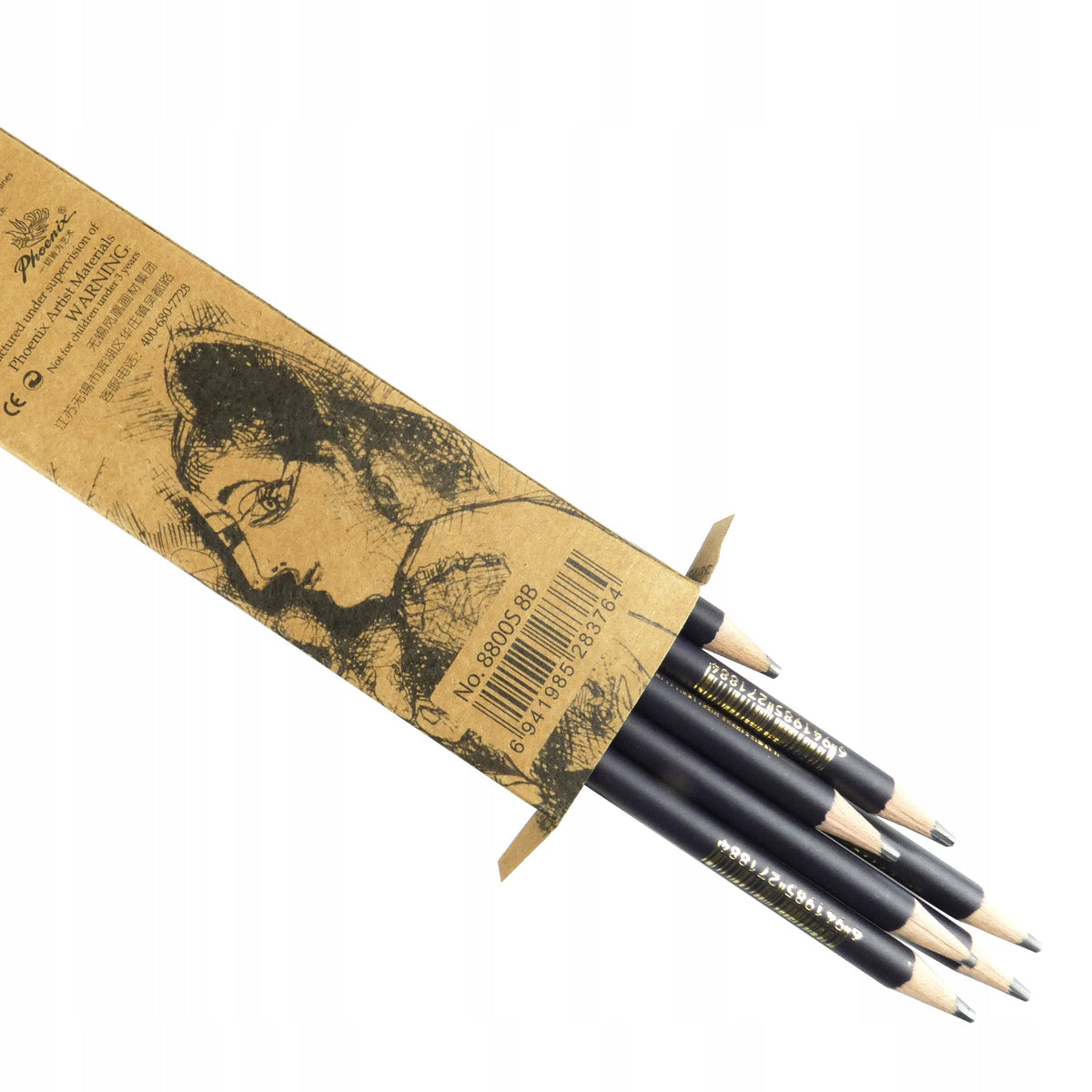 Set de creioane grafit Phoenix 2H – 12 buc.