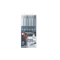 sakura koi coloring brush pen carioci set de 6 produse ro skrxbr 6