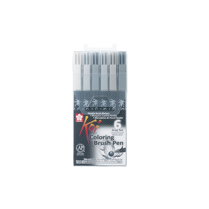 sakura koi coloring brush pen carioci set de 6 produse ro skrxbr 6