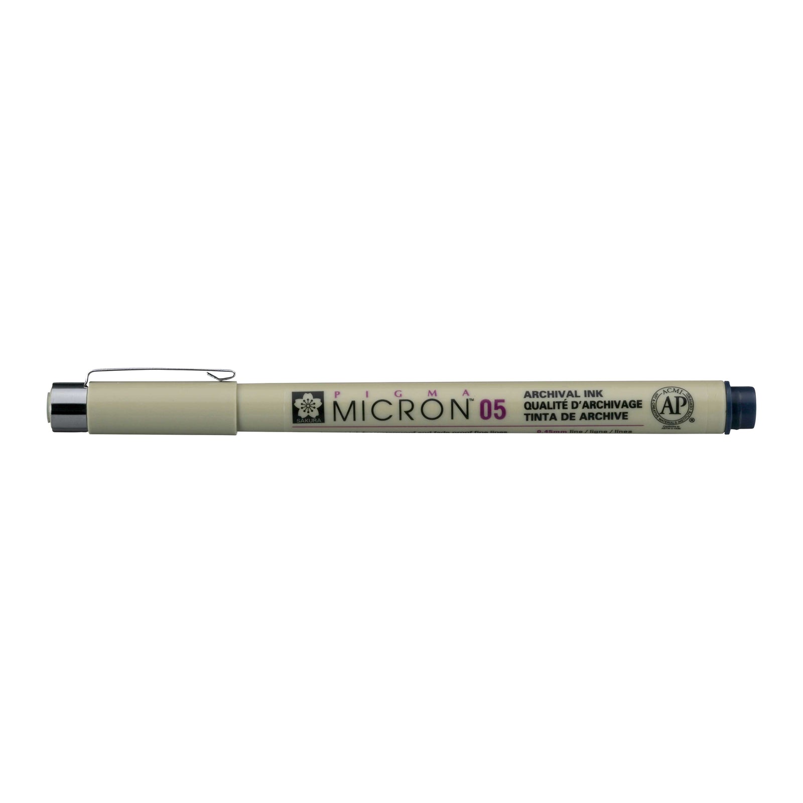 Fineliner Sakura Pigma Micron 05 0,45 mm – set de 6 culori – Albastru negru