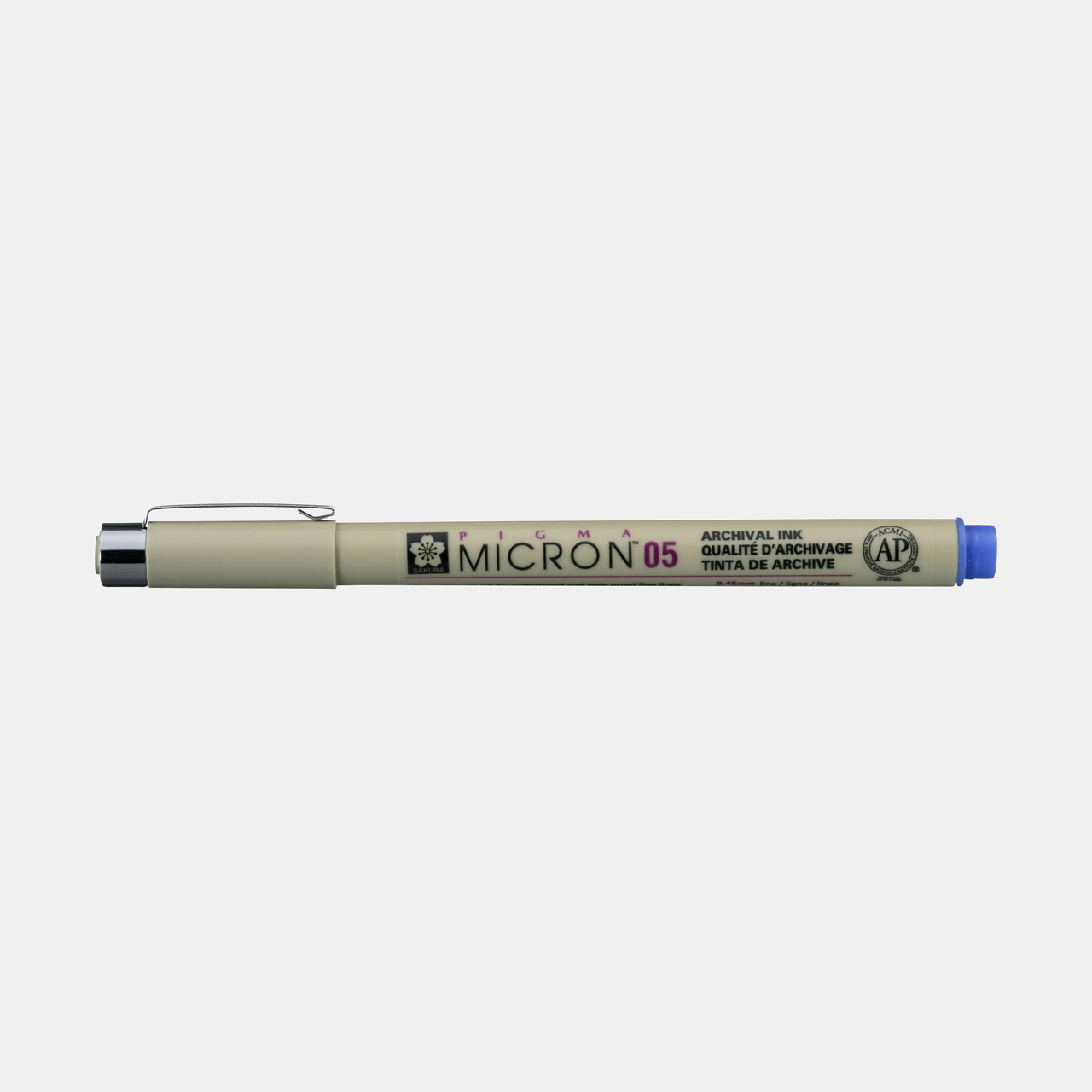Fineliner Sakura Pigma Micron 05 0,45 mm – set de 6 culori – Albastru