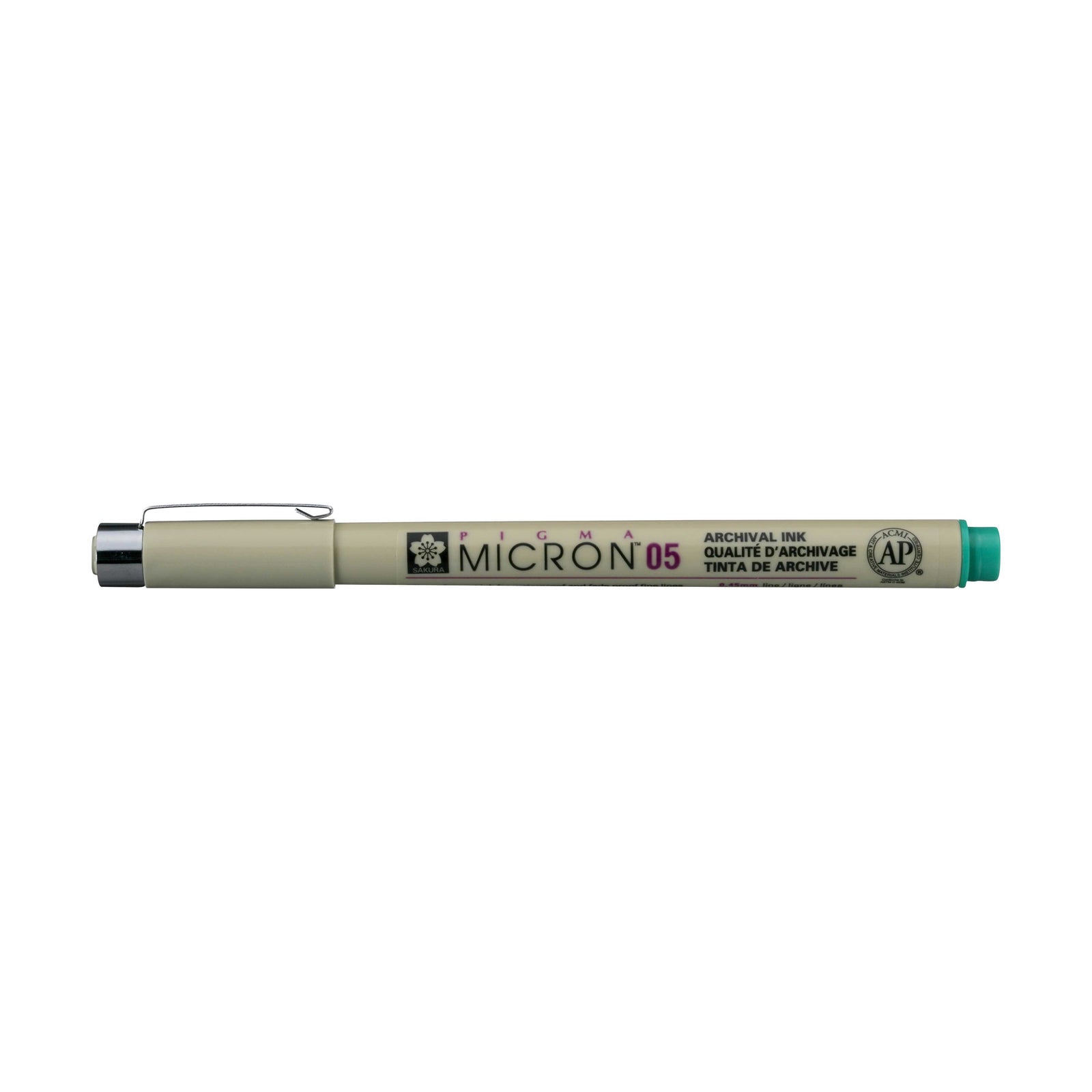 Fineliner Sakura Pigma Micron 05 0,45 mm – set de 6 culori – Verde